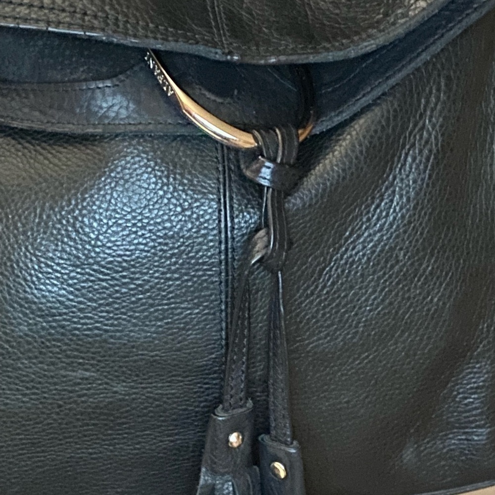 Alfani black Genuine Leather Purse Tassels​​​​​​​​​​​​​​​​​​​​​​​​​​​​ - Picture 10 of 12